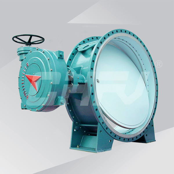 Horizontal two-way metal seal butterfly valve